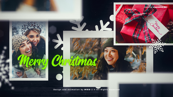 Christmas Photos Opener - VideoHive 29736219