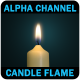 Windy Candle Flame with Blue zone (CO burns) - VideoHive Item for Sale