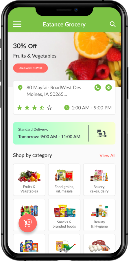 Eatance On-Demand Grocery Delivery App by evince_dev | CodeCanyon