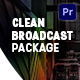 Clean Broadcast Package  | Essential Graphics | Mogrt - VideoHive Item for Sale