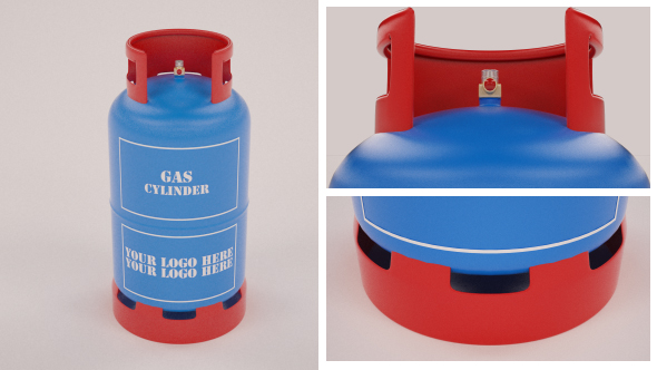 Gas Cylinder - 3Docean 29742402