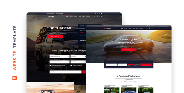 Rotors – Car Rental Website Template