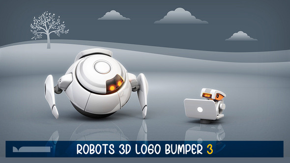 Robots 3D Logo Bumper III