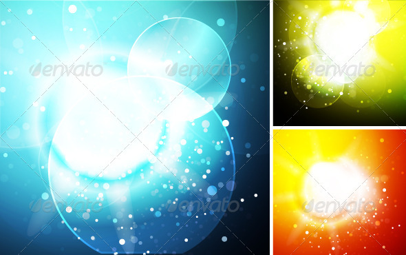 Vector Sunshine Backgrounds - Nature Conceptual