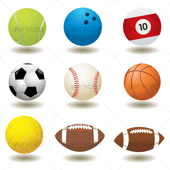 Vector Sport Balls - Sports/Activity Conceptual