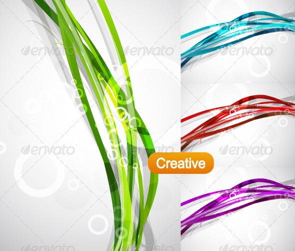 Vector Wavy Backgrounds - Backgrounds Decorative