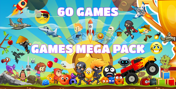 Mini Games Mega Pack (HTML5) 60 Games