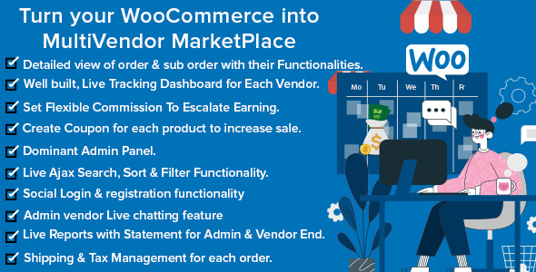 Free download Mercado Pro - Turn your WooCommerce into Multi Vendor Marketplace