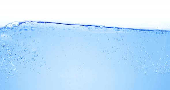 Many Bubbles in Water Close Up Abstract Water Wave with Bubbles in Slow Motion alt