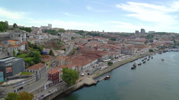 Gaia District in Porto from the Top of Dom Luís I Bridge