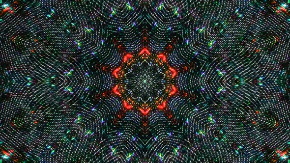 abstract lines colorful light shining round shape in center, black background alt