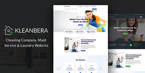 [DOWNLOAD]Kleanbera –  Cleaning and Maid Services Responsive Website