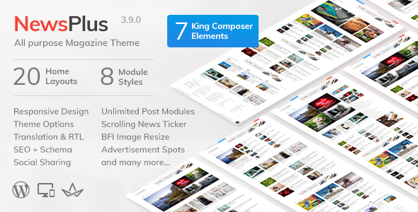 Newsplus News And Magazine Wordpress Theme By Saurabhsharma Themeforest