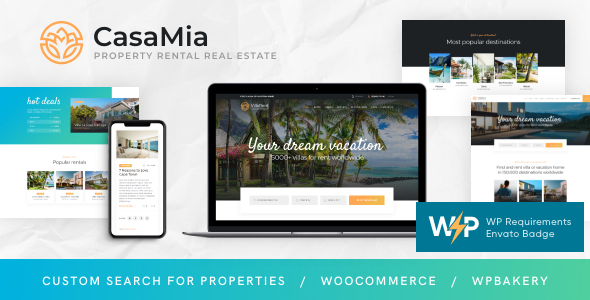 CasaMia | Property Rental Real Estate WordPress Theme