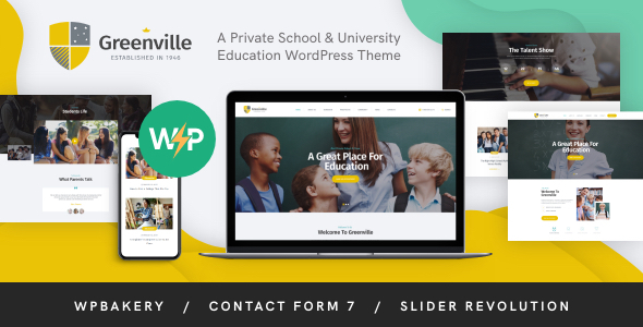 Greenville | A Private School & University Education WordPress Theme
