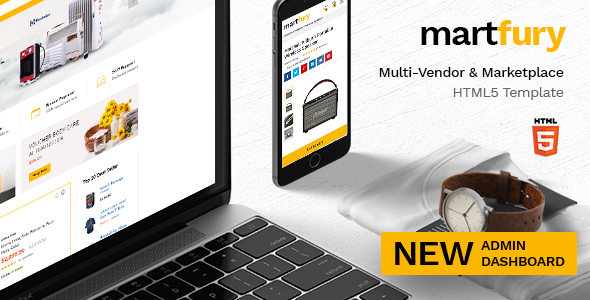 Martfury – Multipurpose Marketplace HTML5 Template + Admin Template