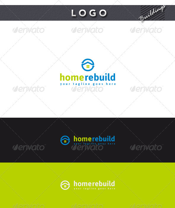 Home Rebuild Logo - Buildings Logo Templates
