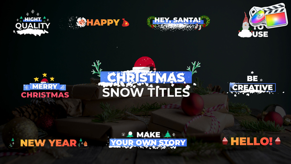 Christmas Snow Titles | FCPX