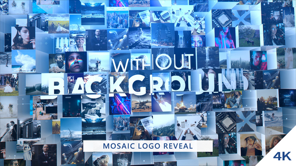 Mosaic Logo Reveal - VideoHive 24704296