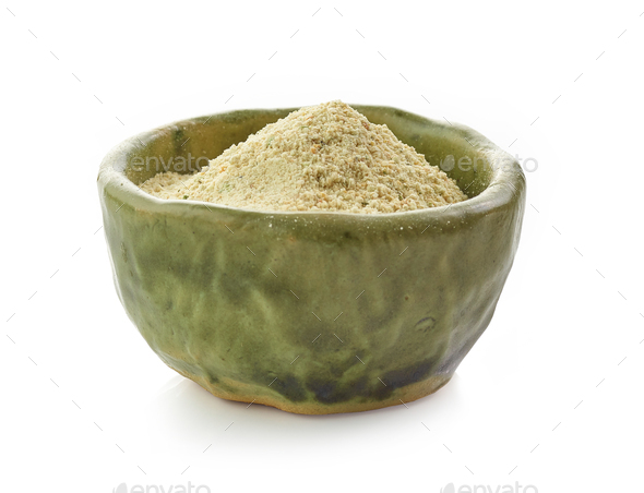 bowl of plant powder