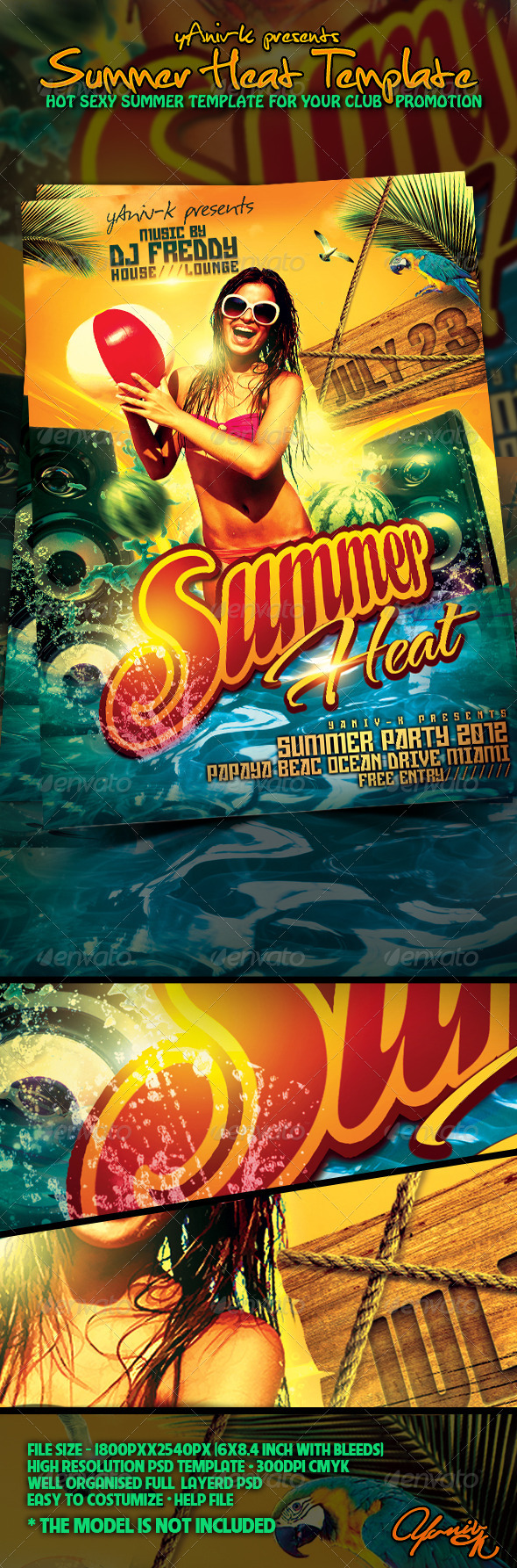 Summer Heat  Flyer Template