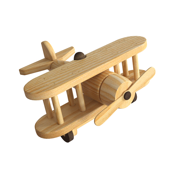 Airplane wooden toy - 3Docean 29786449