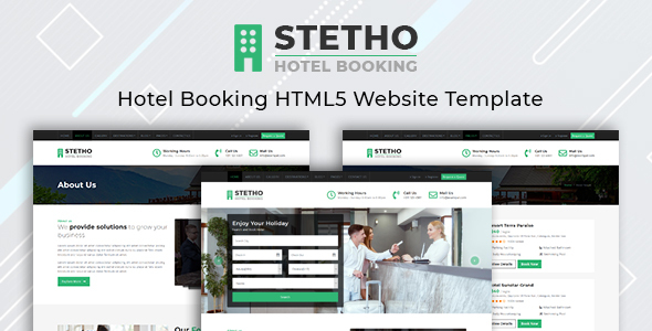 Stetho - Hotel Booking Multipage HTML5 Template