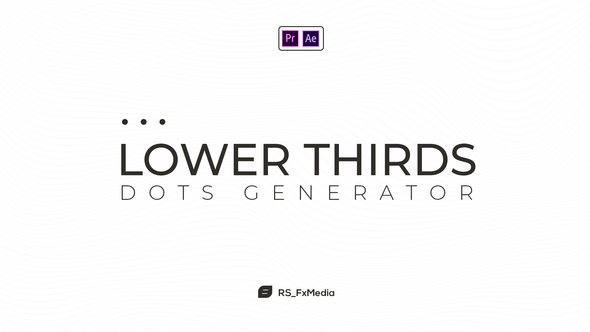 Lower Thirds | Dots Generator | MOGRT