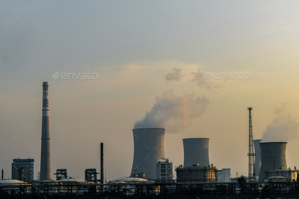 petrochemical complex  - Stock Photo - Images