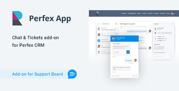 [DOWNLOAD]Perfex CRM Chat & Tickets App for Support Board