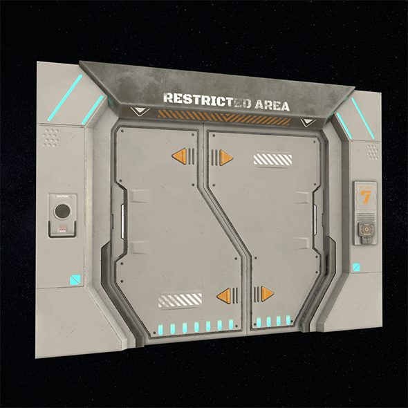 Sci-Fi Door Version - 3Docean 29800707