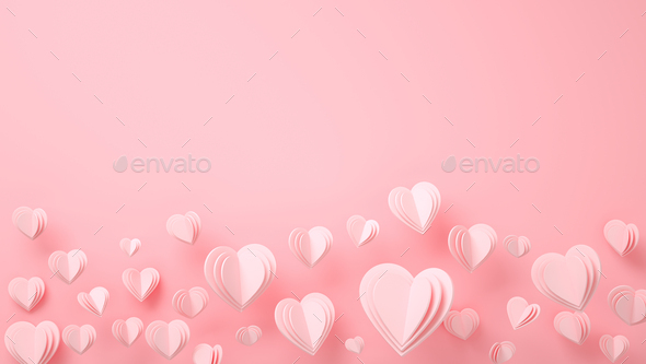 SZZWY Abstract Art Background Romantic Pink Shiny Hearts Elegant 10x6.5ft Photography Backdrop Valentines Day Decoration Anniverary Love Hearts Lighting Bokeh Background Woman Girls Lovers