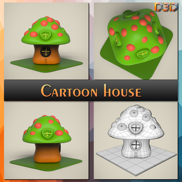Cartoon house - 3Docean 29803249