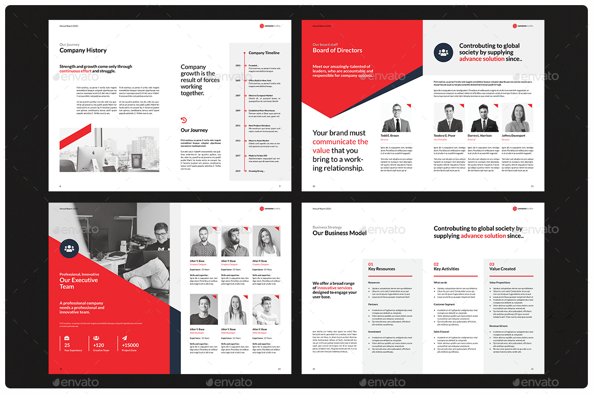 Annual Report, Print Templates 