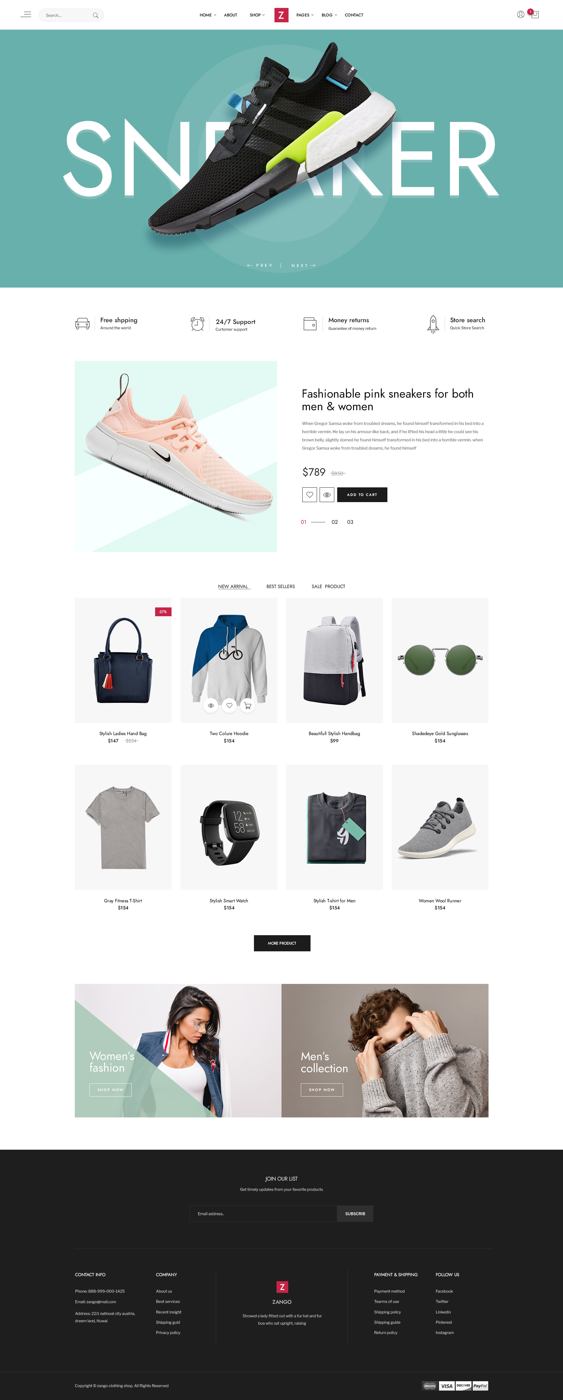 Zango - Clothing Shop PSD Template by wp_studio | ThemeForest