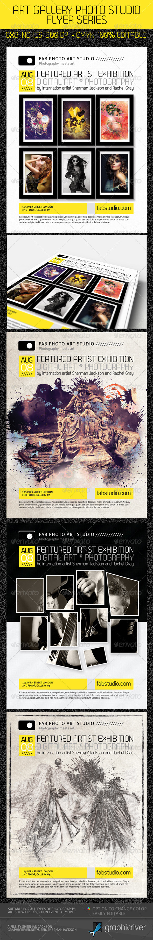 Art Photo Studio Flyer PSD Template - Events Flyers