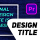 Titles Design Pack - VideoHive Item for Sale