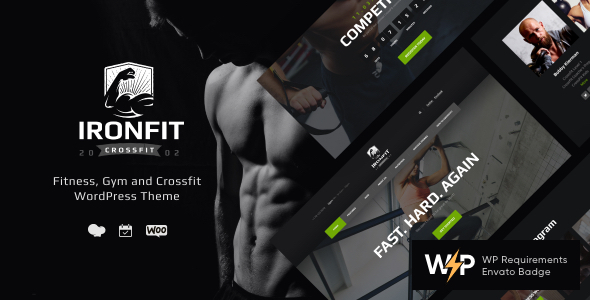 Ironfit - Fitness, Gym and Crossfit WordPress Theme