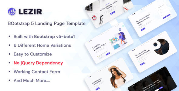 Lezir - Bootstrap 5 Landing Page Template