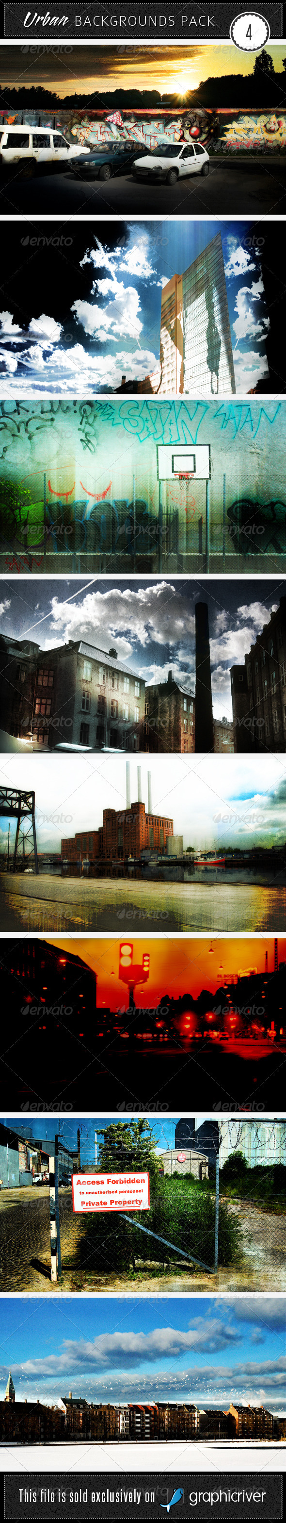 Urban Backgrounds Pack 4 - Urban Backgrounds