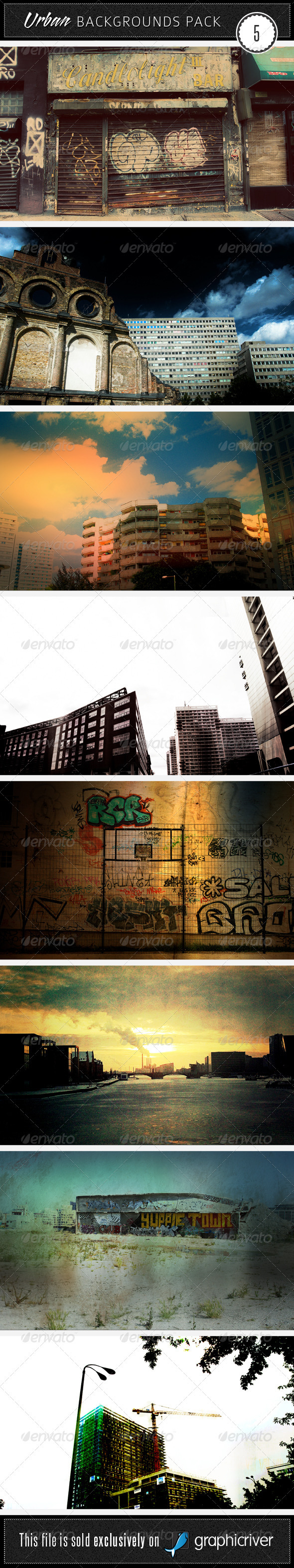 Urban Backgrounds Pack 5 - Urban Backgrounds