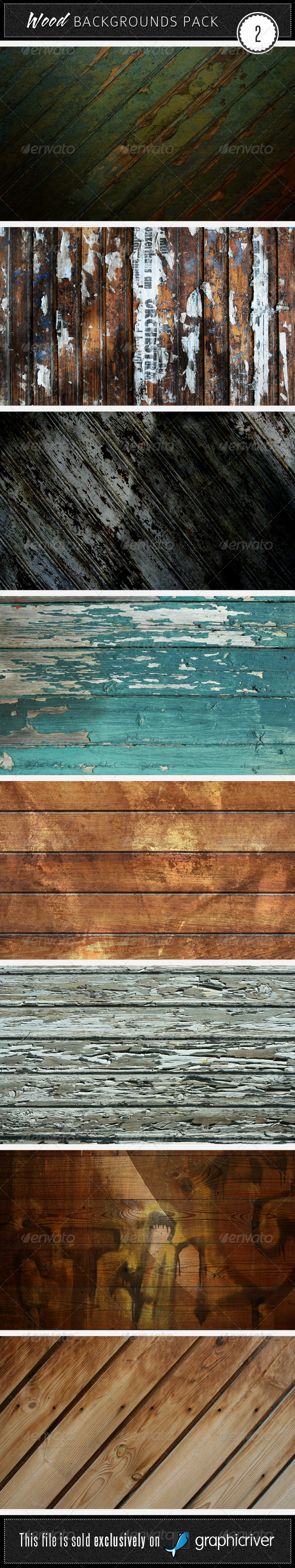 Wood Backgrounds Pack 2 - Wood Textures