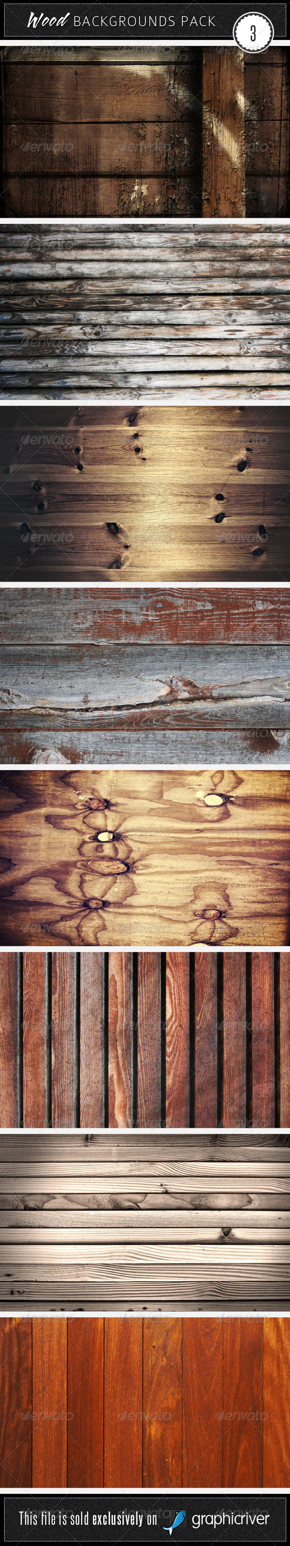Wood Backgrounds Pack 3