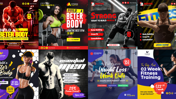 Fitness Promo Instagram - VideoHive 29814509