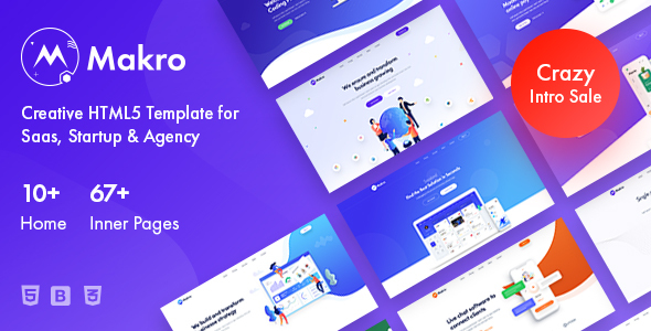 Makro - Creative HTML Template For Saas & Startup