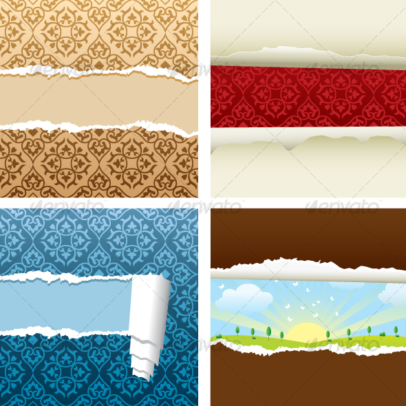 Vector Ripped wallpaper by Seyyahil GraphicRiver