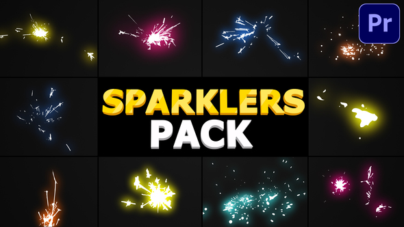Sparklers Pack | Premiere Pro MOGRT