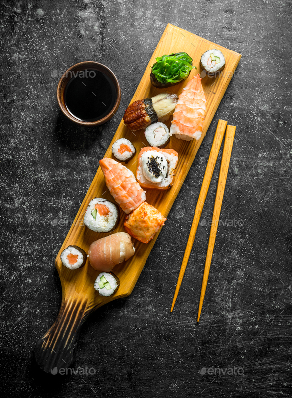 Sushi Board with Optional Chopsticks