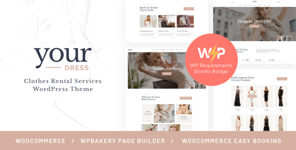 Your Dress | Clothes Rental Services WordPress Theme