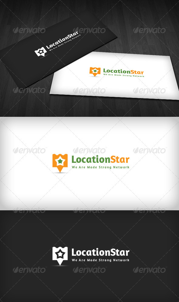Location Star Logo - Vector Abstract